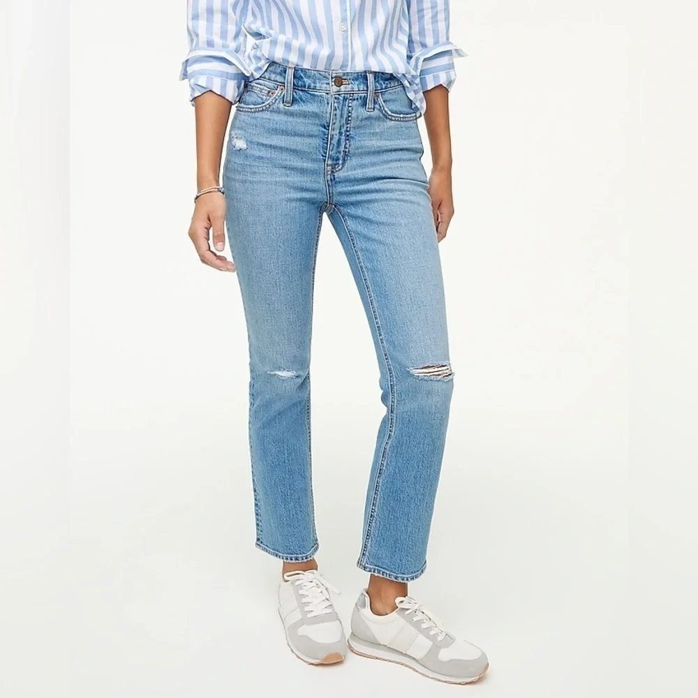 J Crew NWT Flare crop jean in all-day stretch BO748